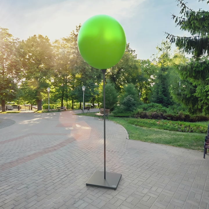 Grön metallisk ballong 90 cm