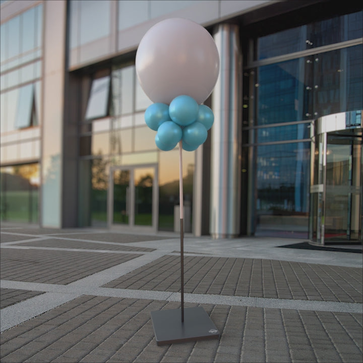 Blå metalliska ballongknippen 28 cm - 10-pack